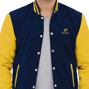 เสื้อแจ็คเก็ตฤดูหนาวทรง Letterman สำหรับผู้ชาย ดีไซน์คลาสสิค กระดุมแถวเดียว สไตล์ลำลอง สตรีทแวร์ เสื้อนอกแบบสองด้าน น้ำหนักเบา สวมใส่สบาย ทรงพอดีตัว - Product Image 3