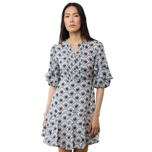 Vestido Mini Estampado para Mujer, Cuello Cuadrado, Estilo Casual - Product Image 3