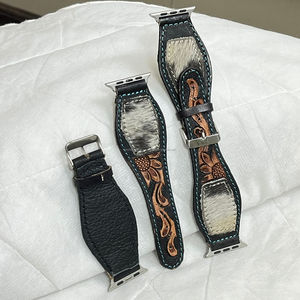 Nuevas Correas de Reloj de Cuero Hechas a Mano de Alta Calidad para Mujer 2026, Correa de Reloj Femenina para Apple Watch Series, Correas de Muñeca de Cuero Vacuno - Product Image 5