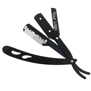 Nuevas Navajas de Afeitar Rectas para Hombre, Navajas de Barbero de Filo Recto para Afeitado Preciso, Navaja de Seguridad Tipo Shavette Personalizada - Product Image 1