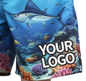 Shorts de bain décontractés pour hommes, imprimés par sublimation, séchage rapide, respirants, taille élastique, pour la plage, le fitness et la natation - Product Image 3