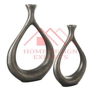 Proveedor de metal acabado áspero macetas florero superventas sala de centro de mesa florero para decoración del hogar al por mayor - Product Image 6