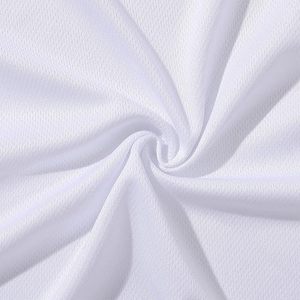 Camiseta de Béisbol Blanca Unisex de Manga Corta con Cuello en V, Cintura Elástica, Absorbe la Humedad, Corte Regular, Prenda para Adultos Sublimada - Product Image 2