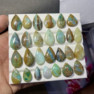 Pierres précieuses péruviennes bleues cabochon en forme de poire pour la fabrication de bijoux, prix en gros - Product Image 2