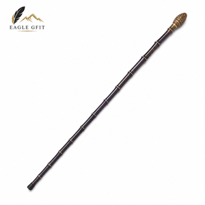 Bâton de marche traditionnel fait main en plastique avec embout antidérapant en caoutchouc, support de marche portable pour personnes âgées, poli, idéal pour usage promotionnel ou comme cadeau - Product Image 4