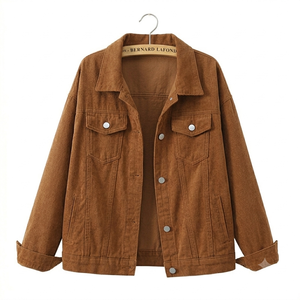 Veste en jean unie décontractée et respirante pour femme, coupe ample, tendance, printemps, automne, hiver - Product Image 5