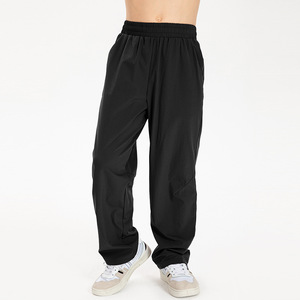 กางเกงจ็อกเกอร์ทรงตรงผ้าฟลีซโพลีเอสเตอร์/คอตตอนคุณภาพสูงทันสมัยแบบใหม่ สวมใส่สบายทรงหลวมสำหรับผู้ชาย ระบายอากาศได้ดี - Product Image 6