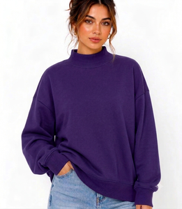 EASE WEAR FACTORY - Nueva Colección de Ropa Urbana para Mujer, 100% Algodón, 380g, Transpirable, con Hombros Caídos y Aberturas Laterales - Product Image 1