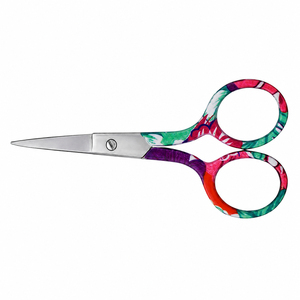 Professional Stainless steel Manicure Embroidery Sewing <b>Scissor</b> 3.5mm Thickness <b>Nail</b> Care <b>Scissor</b> With Blue Green Pattern Handle - Product Image 4