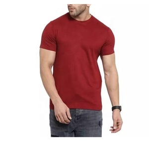 Men 250 Gsm Heavy <b>Weight</b> T Shirt Custom Design <b>Blank</b> 100% Cotton Round Neck Tshirt Mens - Product Image 5