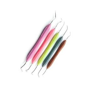 Kit d'instruments de restauration dentaire en composite, 5 pièces, style LM, entièrement autoclavable, en acier inoxydable et silicone - Product Image 6