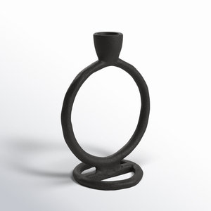 Portavelas de Metal Negro, Moderno y Decorativo, Centro de Mesa para el Hogar - Product Image 4