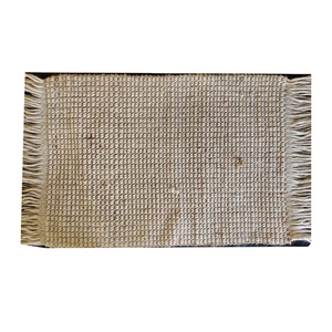 Tapis de couloir en jute naturel fait main style ferme tressé tissé antimicrobien résistant aux taches antidérapant intérieur extérieur - Product Image 1