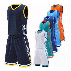 Fournisseur en gros Nouveau design Ensemble short et maillot de basketball réversible Uniforme de basketball personnalisé Respirant - Product Image 4