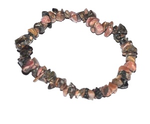 Bracelet de yoga en éclats d'aventurine pêche naturelle - Bracelets de yoga pour l'équilibre et la méditation - Product Image 4