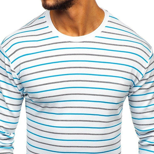 Fashion Autumn Round Neck Slim Fit Solid <b>Long</b> <b>Sleeve</b> Blank Nonwoven Quick Dry Polyester/Cotton <b>Men's</b> Casual Sport T-ShirtsEco - Product Image 5