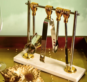 Accesorios de Bar Hechos a Mano, Juego de 4 Herramientas de Alta Calidad con Soporte de Latón, Accesorios de Decoración de Mesa para Fiestas - Product Image 2