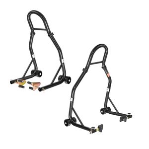 Sollevatore per Moto con Capacità di 1100 libbre, Combo Anteriore e Posteriore con Supporto per Ruota Anteriore a Doppia Forcella e Bobina per Forcellone U+L - Product Image 6