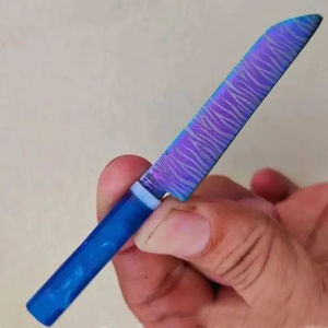 มีดเชฟสแตนเลสเกรดอุตสาหกรรม Burraq Ecommerce ผลิตตามสั่ง ทำมือ ปรับแต่งได้ตามต้องการ DIY OEM ความยาวปรับได้ สวยงาม - Product Image 2