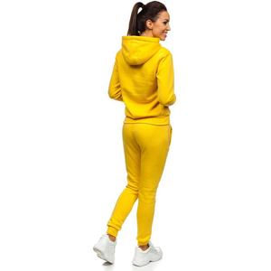 Ensemble de survêtement en polaire de haute qualité pour femmes, nouvelle arrivée, tenue décontractée pour l'entraînement physique, couleur unie, respirant, séchage rapide, ensemble 2 pièces - Product Image 2