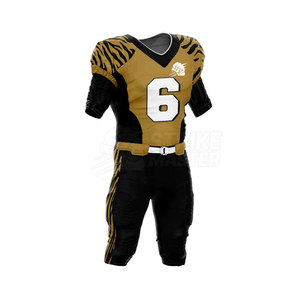 Tenues de football américain pour équipes, service OEM, ensemble de vêtements de sport professionnels en polyester, couleurs personnalisées, graphiques d'équipe - Product Image 2