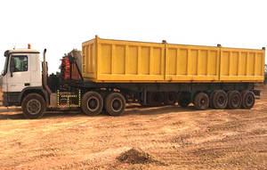 Remolque Agrícola Hidráulico de Servicio Pesado con Volquete Lateral sobre Orugas para Venta al por Mayor - Product Image 2