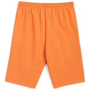 Shorts en tissu éponge personnalisés en poly/coton, avec cordon de serrage et taille élastique, coloris orange, royal et blanc, style décontracté et sportif, respirant, pour la gym - Product Image 6