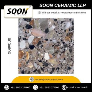 Cobbestene - Porcelana Pulida con Acabado Brillante Natural, 8.5 mm de Grosor, Baja Absorción de Agua, Resistente al Desgaste, 600x600 mm, Diseño Moderno - Product Image 3