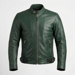 Veste de moto en cuir véritable pour homme de qualité supérieure, nouvelle arrivée, vestes de moto d'hiver, protections amovibles, personnalisables - Product Image 1