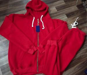 Ensembles de sport d'hiver pour hommes avec logo personnalisé, respirants, tricotés, à capuche, motif uni, polyester/coton, décontractés, 300g, thermocollés sans couture - Product Image 3
