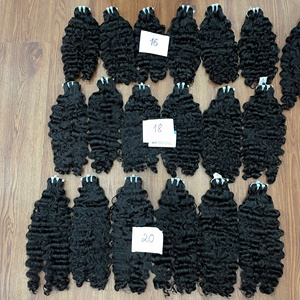 Venta al por mayor de cabello humano vietnamita 100% natural, rizado birmano, negro natural, sin desprendimiento ni enredos. - Product Image 6