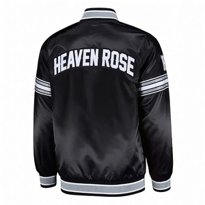Custom Mens Polyester Varsity <b>Jacket</b> Winter Windproof <b>Waterproof</b> Lightweight Casual OEM Zipper Bomber <b>Jacket</b> - Product Image 2