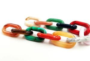 โซ่เรซิ่นใสหลากสีขนาดใหญ่คุณภาพดีเยี่ยม ทำมือ เป็นมิตรกับสิ่งแวดล้อม สำหรับตกแต่งผนัง งาน DIY - Product Image 5