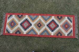 Tapis en jute tissé à la main, réversible, style kilim, en fibres naturelles, pour salon et hall d'hôtel, vente en gros - Product Image 3