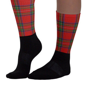 Calcetines de Tartán Royal Stewart, Duraderos y Cómodos, Calcetines Tradicionales Escoceses para Hombre, Proveedor de Fábrica - Product Image 6