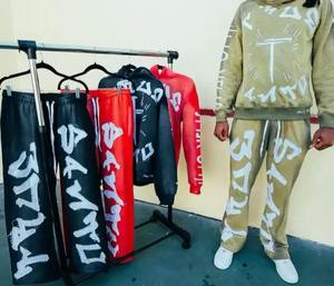 Conjuntos Deportivos con Capucha de Diseño Personalizado al por Mayor, Conjuntos Deportivos Transpirables de Moda, Conjunto de 2 Piezas con Estampado 3D de Primera Calidad - Product Image 4