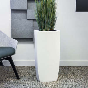 Pots et jardinières en fibre de verre, écologiques, durables, modernes, pour plantes d'intérieur/extérieur, vases de sol pour la décoration de la maison et du jardin - Product Image 1