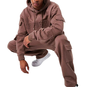 2026 Custom <b>Embroidery</b> Patch Zip-up Sun Faded Distressed Acid Wash 100% Cotton Vintage Hooded Tracksuits Winter Heavyweight <b>Set</b> - Product Image 6