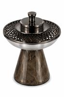 Brûleur d'encens indien décoratif écologique Lavie Creations, base en résine avec dessus en acier inoxydable, parfum d'ambiance luxueux pour la maison, aromathérapie