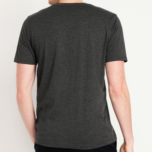 เสื้อยืดคอกลมแขนสั้นผู้ชายผ้าฝ้ายแท้ 100% แบบ OEM สั่งทำพิเศษ สีทูโทนด้านหน้า ระบายอากาศได้ดี แห้งเร็ว ทรงปกติ เหมาะสำหรับออกกำลังกาย - Product Image 2