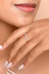 Round Lab Grown Diamond Wavy Curved Stackable <b>Rings</b> Dainty Anniversary Matching <b>Rings</b> Factory Price Wholesale 14k 18k Solid Gold - Product Image 6
