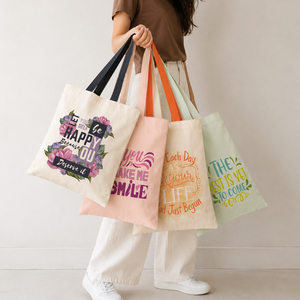 Everyday Canvas Tote <b>Bag</b> Premium Reusable Cotton Carry <b>Bag</b> for Work, <b>College</b> & Grocery Shopping - Product Image 1