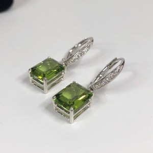 Marquise Cut Peridot <b>Earrings</b> Gold IGI Certified Trending August Birthstone Jewelry Gift for Women Valentine Party Elegant - Product Image 2