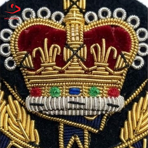 Badges brodés Zari de qualité supérieure, motif de broderie métallique complexe, aspect décoratif élégant pour accessoires vestimentaires - Product Image 6