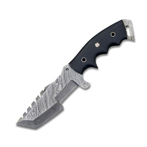 Customizable Damascus Steel Tracker Knives With Wood Handle Handmade Camping Including OEM Tracker knifes - Product Image 1