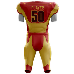 Uniforme de Fútbol Americano Personalizado con Logotipo, de Poliéster, Antibacteriano, Transpirable, Ligero, para Adultos - Product Image 3