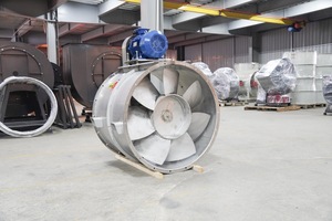 Ventilateur axial à tube en acier inoxydable à entraînement par courroie, diamètre de lame 400-1500 mm, certifié CE, APL-8-9I, usage industriel - Product Image 2