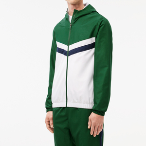Ensemble de jogging unisexe personnalisé avec patch, survêtement deux pièces avec bandes latérales pour logo personnalisé - Product Image 3