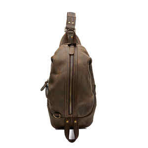 Bolso Bandolera Unisex de PU Impermeable Estilo Vintage Personalizado OEM con Cierre de Cremallera y Broche, y Correa con Amortiguación de Aire, Venta al por Mayor de Fábrica - Product Image 5