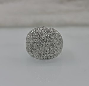 925 Sterling Silver Dome Signet <b>Ring</b> VVS Moissanite Diamond Iced Out Hip Hop <b>Pinky</b> Statement <b>Ring</b> For <b>Men</b> Jewelry - Product Image 1